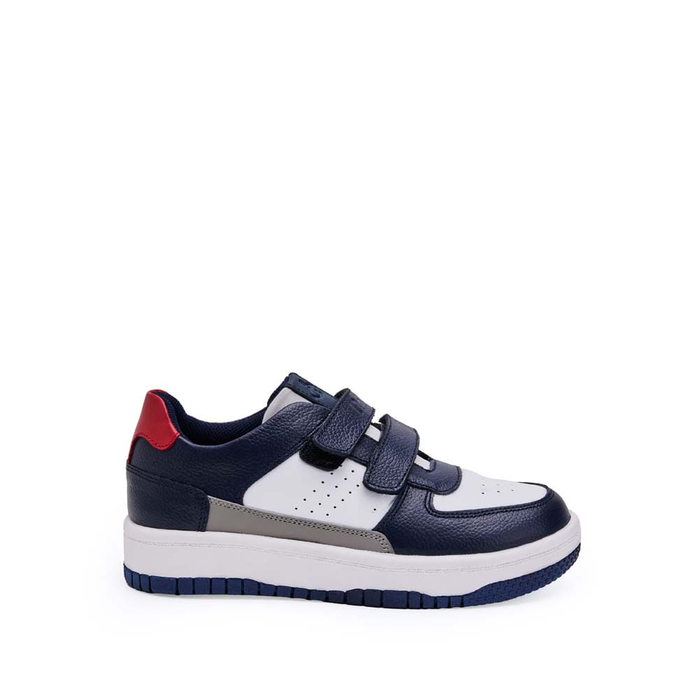 Zapatilla Casual MARIO-2506 Azul/Blanco Rabbit Cuero