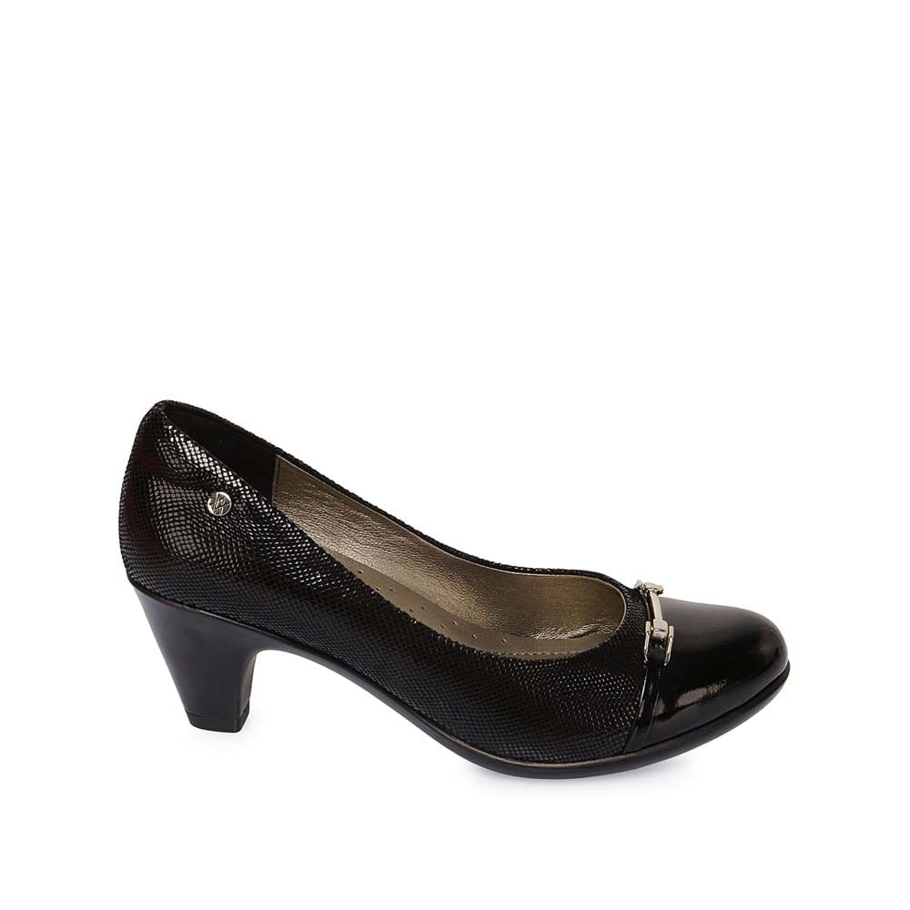 Zapato Reina Casual ECO-2518 Negro Viale Cuero